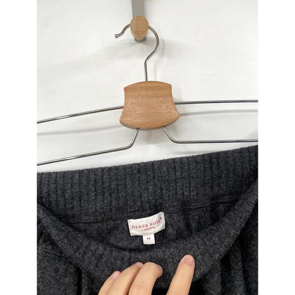 Derek Rose London Dar gray Cashmere Lounge Pants - Picture 3 of 6